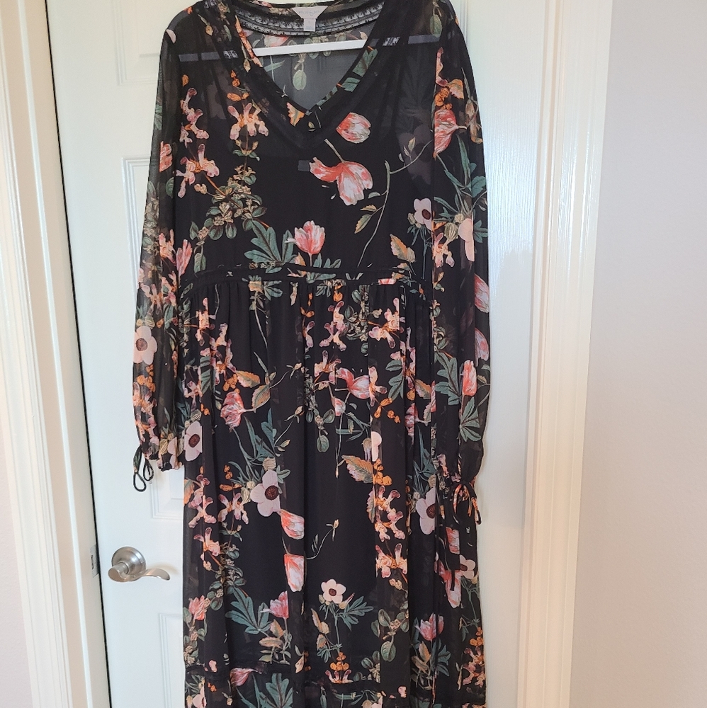 Belle + Sky floral maxi dress